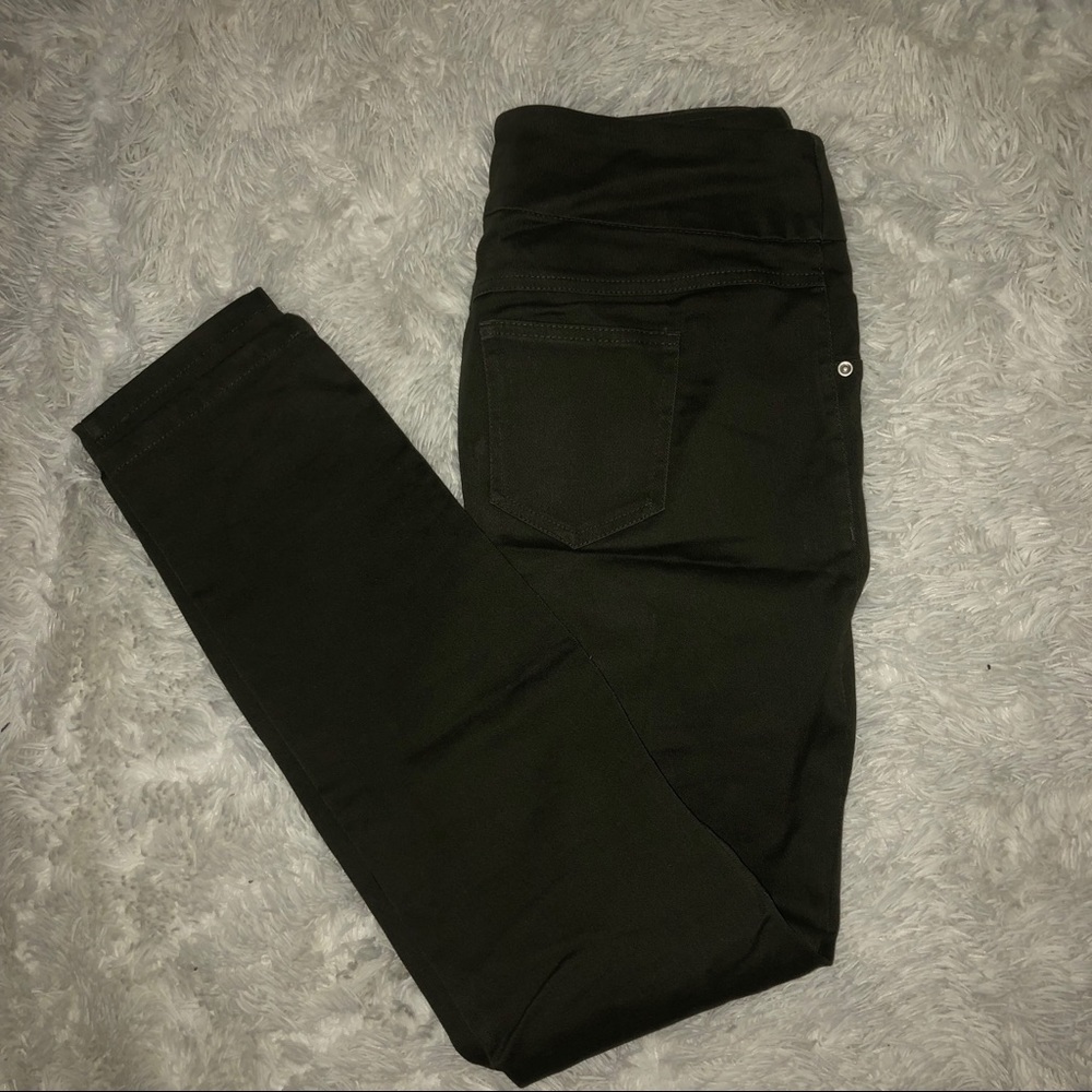 Westbound Olive Green Slim Maternity Jeans Size 8